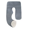 Crystal velvet gray-white double-single pillowcase