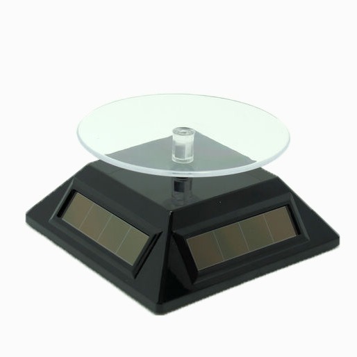 037单用太阳能手机展架 手机展示台 饰品架 旋转展台 无需电池