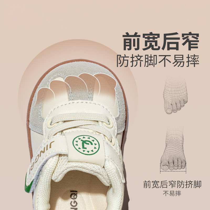 婧麒宝宝学步鞋2025春秋新款男童防滑德训鞋轻便软底女童机能鞋子|undefined