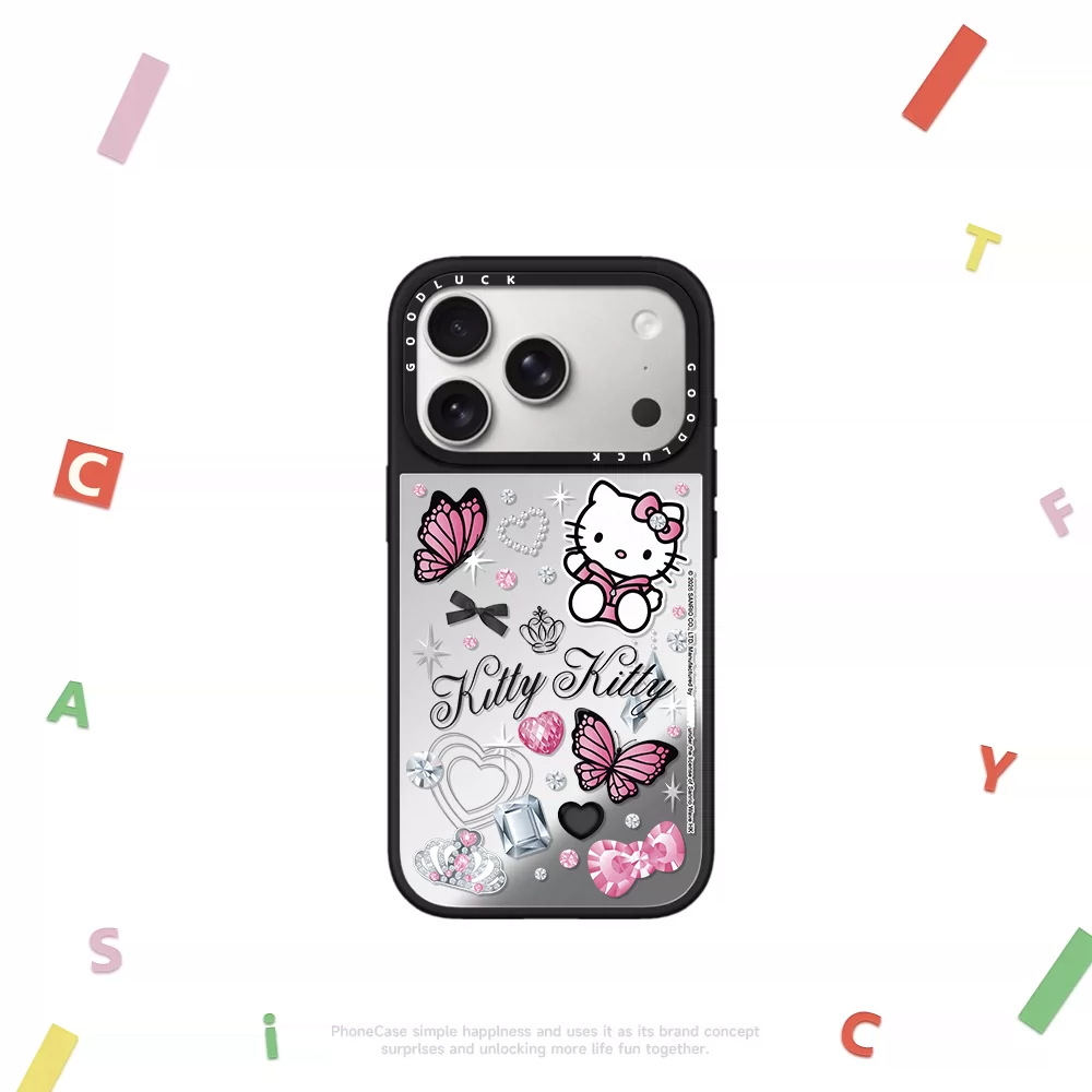 C家爆闪甜心Y2K蝶舞皇冠KT适用iphone17手机壳16promax苹果18pro