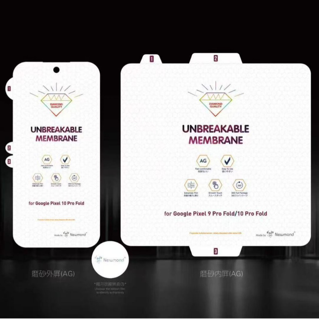 Suitable for Google Pixel 10Pro Fold folding screen Diamond Diamond invisible film 9ProFold full screen soft film