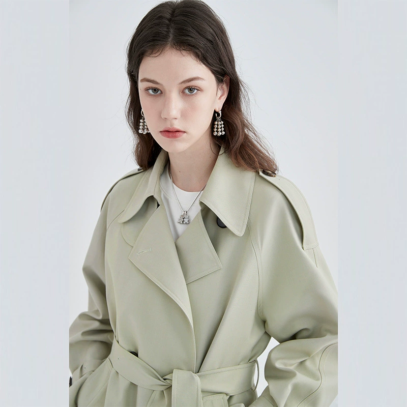 Осеннее длинное trench coat, средней длины, британский стиль, корейский стиль, западный стиль, для подростков