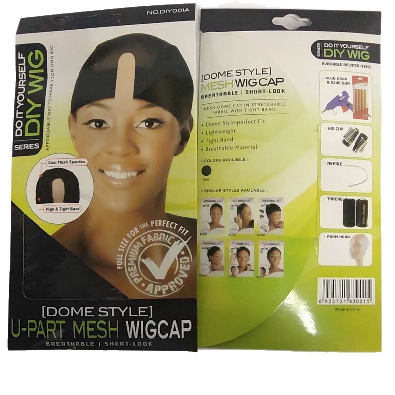 Custom U Part Mesh Wig Cap U-Shaped Elastic Wig Net Breathable Wig Cap Wig Cover