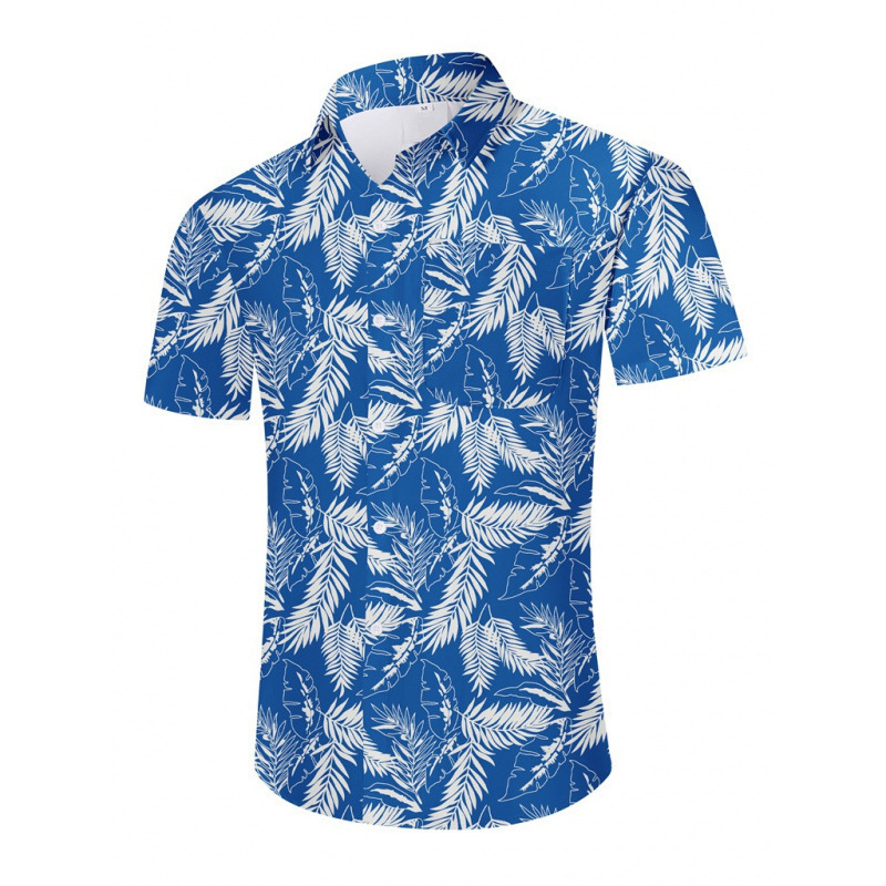 Summer New Hawaiian Men's Short-Sleeve Floral Shirt, Fashionable Export 3D Floral Short-Sleeve Shirt for Men Summer New Hawaiian Men's Short-Sleeve Floral Shirt, Fashionable Export 3D Floral Short-Sleeve Shirt for Men