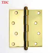 跨境原厂家球头门窗铰链美式民用镀铜铁静音木门木盒厚实平开合页