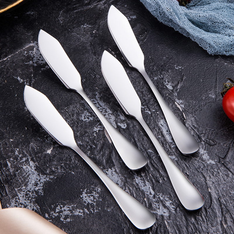 1010 stainless steel butter knife jam butter spatula Western tableware cream decorating knife diY baking tool logo
