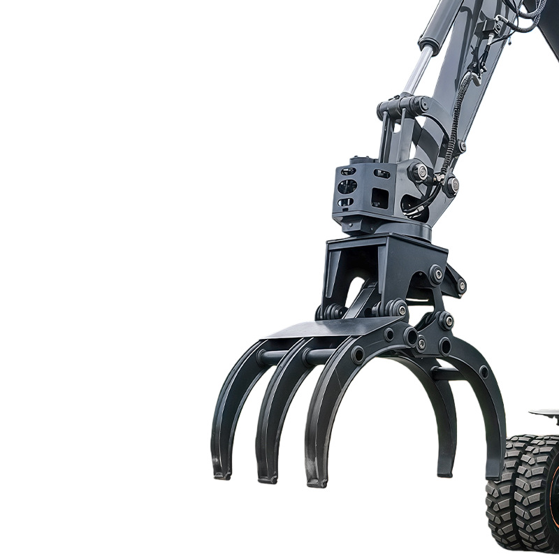 Excavadora agarrando madera 360 grados ingeniería de rotación agarrando hierro agarrando acero agarrando roca excavadora abrazadera hidráulica agarrando árboles abrazadera