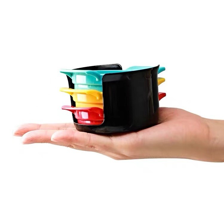 빨간색, 노란색, 파란색-검은색 배경