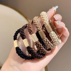 韓版高級感發圈發繩ins高顏值氣質扎發頭繩女百搭簡約高馬尾皮筋