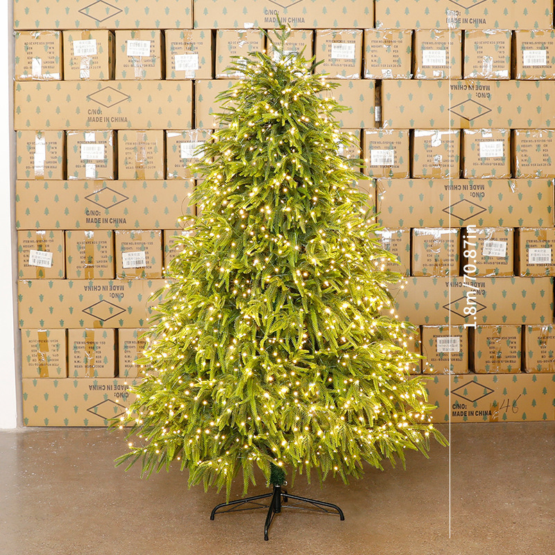 Amazon puro pe suelo árbol de Navidad decoración de Navidad para el hogar nueva simulación árbol de Navidad grande árbol automático