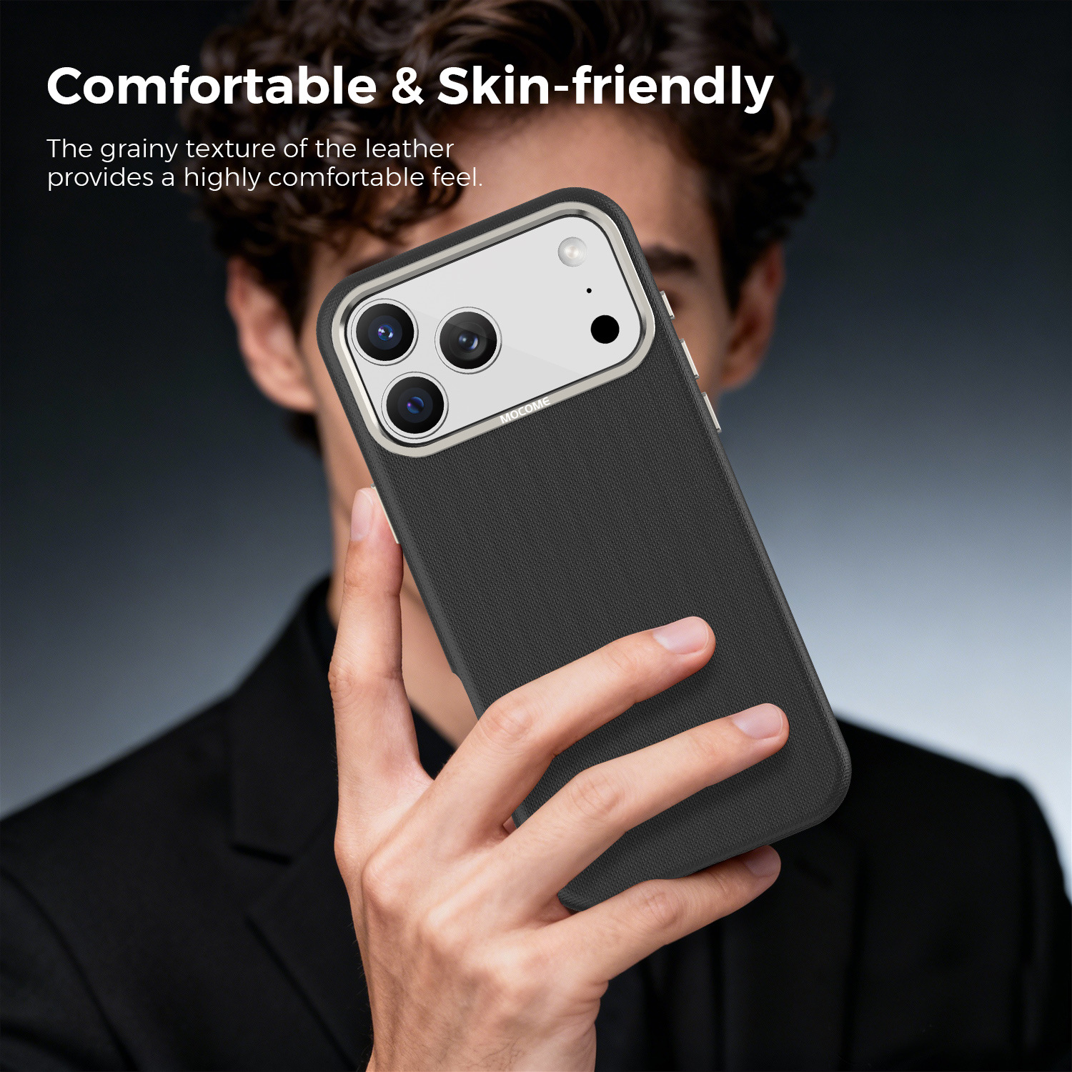 Ốp lưng điện thoại từ tính công nghệ vải dệt cho iPhone 17, 16 Pro Max, 15 — Cam, Xanh dương, Đen, Xanh lá chi tiết 36