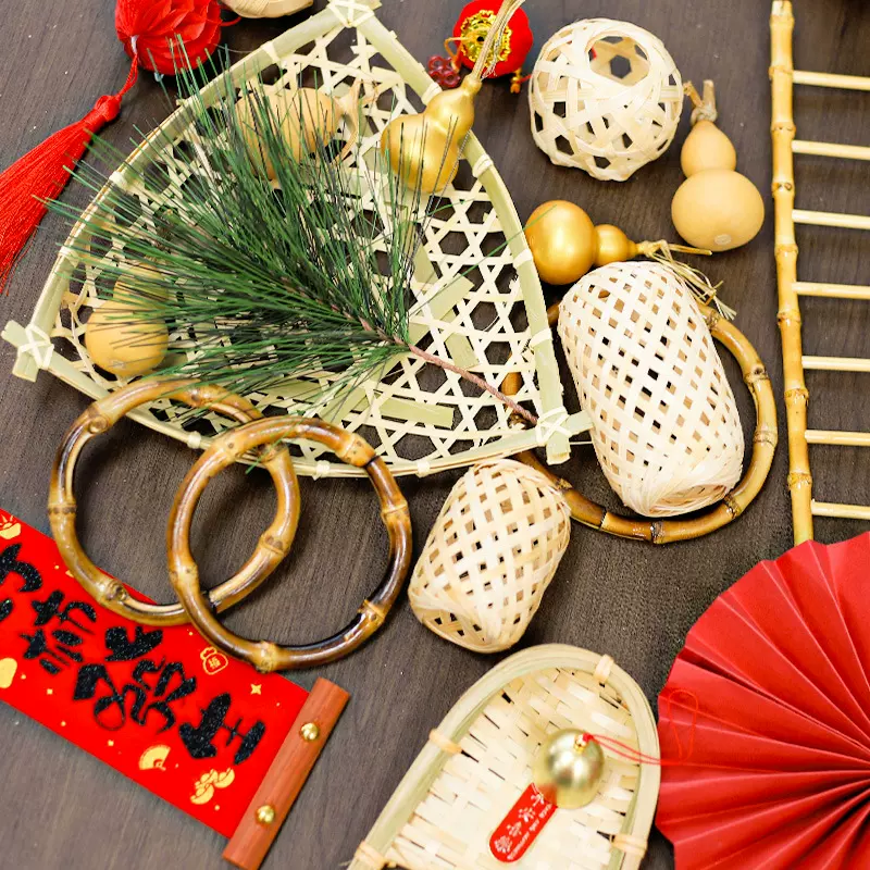 中国风手工编制装饰品新年春节礼物搭配资材花艺手工diy材料批发