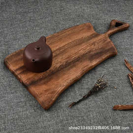 跨境相思木砧板带把手家用木质菜板多规格实木案板芝士牛排披萨托