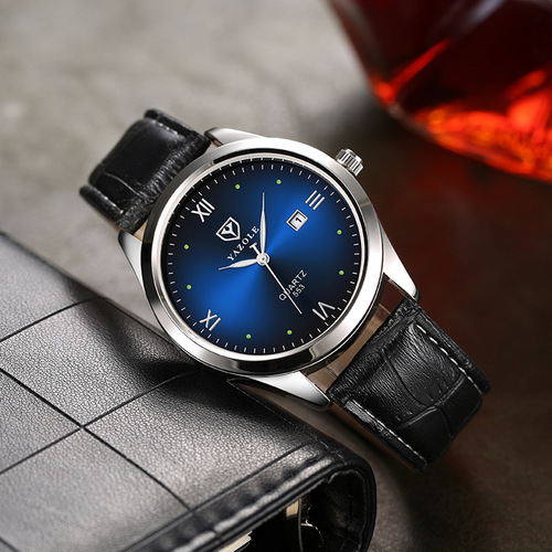 Yazole553 fashion men's watch luminous waterproof trend watch men's quartz watch hand framed watches