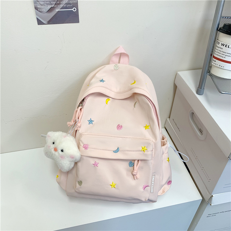 2025 韓国版 ins ガールバックパック水玉模様かわいいバックパック日本製小さな新鮮な学生中学生バッグ女性|undefined