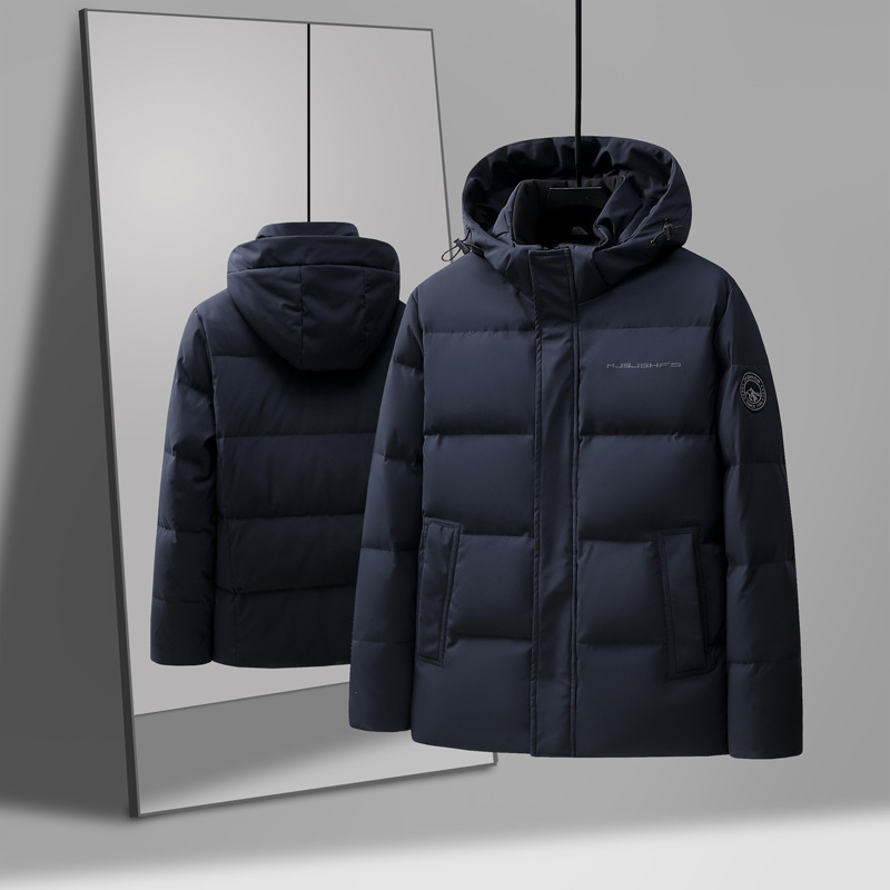 Men's Clothing thickened, enlarged, slim and fashionable, dad's outfit, middle aged grandfather Silk cotton jacket_viptrois.com