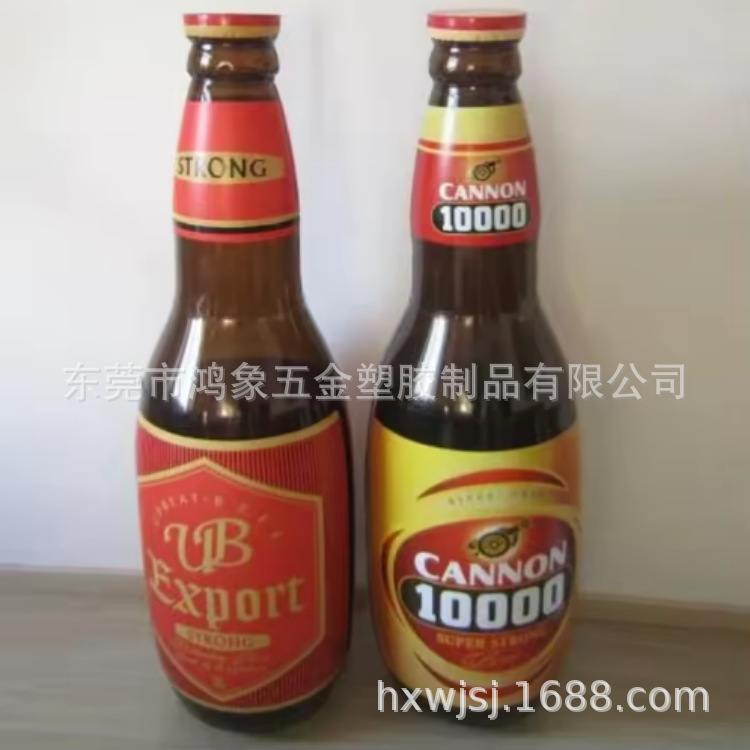 厂家生产加厚PVC充气瓶子仿真广告啤酒瓶吹气饮料罐模型充气气模