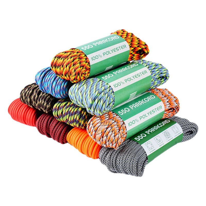 550 зонтик канат полный ассортимент открытый полиэстер веревка семь ядер 4 мм браслет плетеная веревка 31 м 7 ядра наружное оборудование EDC