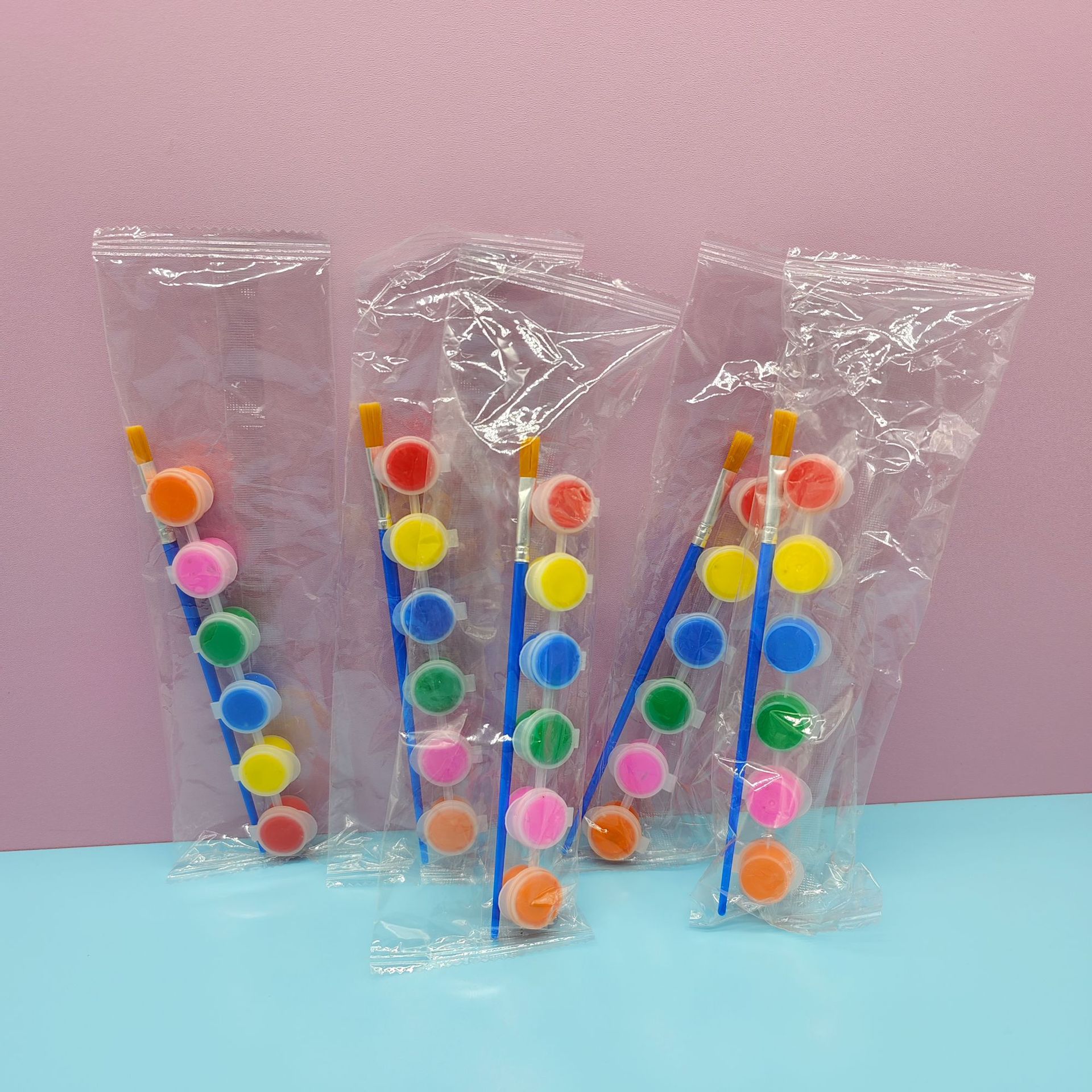 Pintura Acrílica Infantil de 6 Colores Lavable para Niños