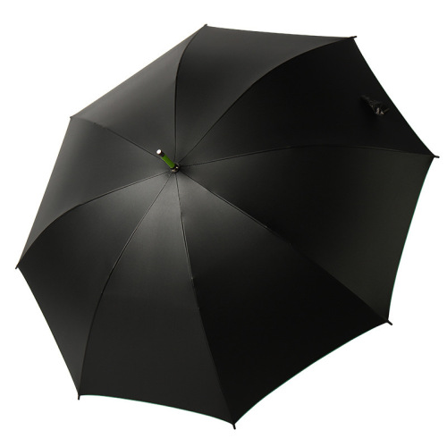 Business welcome straight advertising umbrella Colorful fiber rib long handle golf umbrella Vinyl rain or shine umbrella