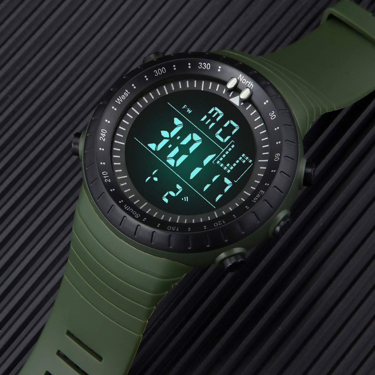 Reloj cronógrafo electrónico para hombre, reloj deportivo luminoso para estudiantes, superventas, reloj electrónico multifunción para estudiantes