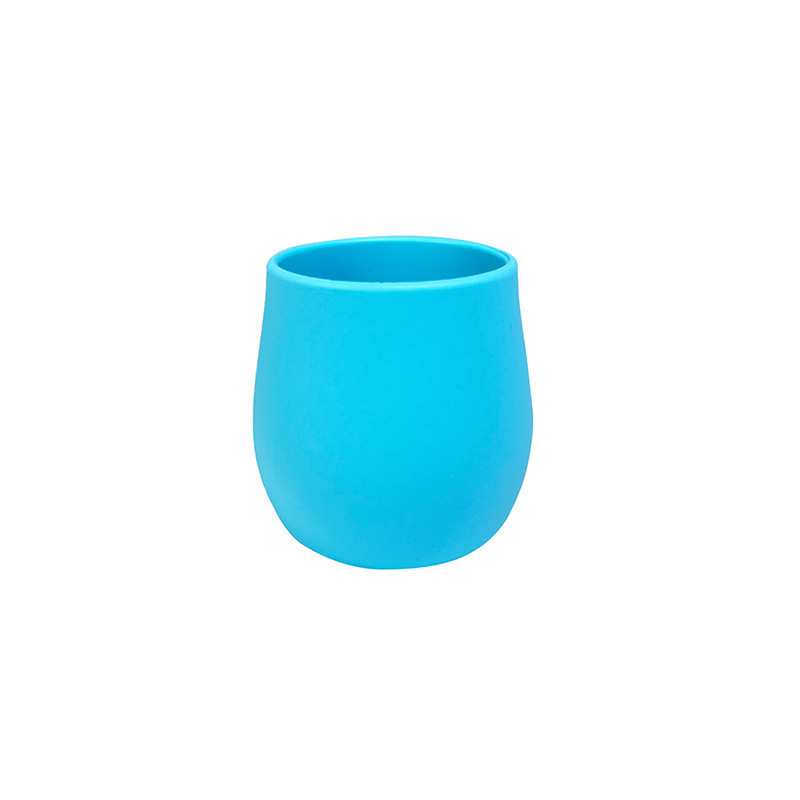 둥근 물컵 하늘색
