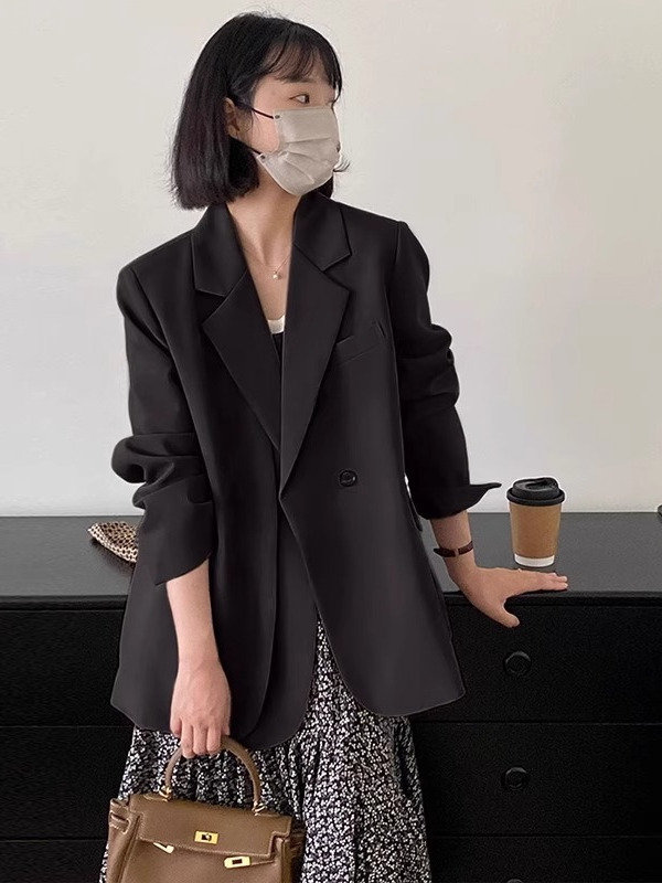 灰色小西装外套女2025新款秋季休闲黑气质名媛感成都超火西服|undefined