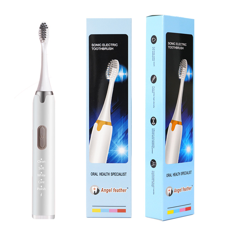 Carga de 5 velocidades Cepillo de dientes eléctrico de lana suave para adultos Impermeable para parejas Cepillo de dientes de limpieza gingival al por mayor Limpieza y blanqueamiento