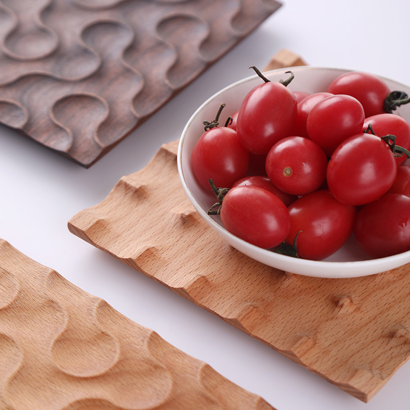 [Calidad Xiangjia] Bandeja de té fresca Bandeja de té de madera Bandeja de madera para el hogar Bandeja de comedor estilo ins Bandeja de té de madera