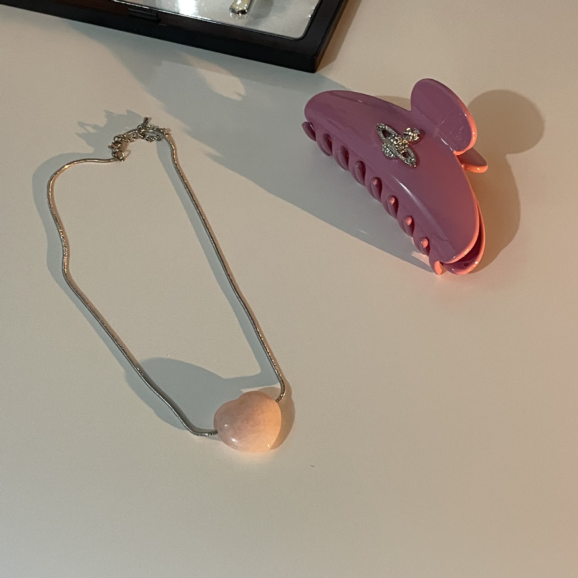 Wholesale Simple Style Star Heart Shape Stainless Steel Necklace_colorza_5