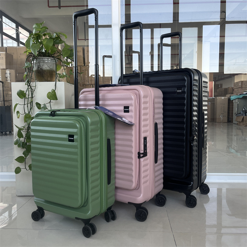 出口日本前置开口开盖20登机箱24寸扩展万向轮28寸超大容量行李箱