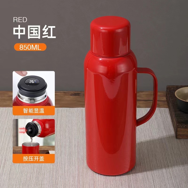 Grado materno-infantil 316 acero inoxidable termocalentador de temperatura mecánica inteligente hervir tetera de té portable separación de té taza de agua portátil