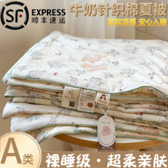 エアコンキルト 夏タイプA 子供用 大豆サマーキルト シングル 洗濯機で洗える ベビー 薄手キルト ダブルサマーキルト
