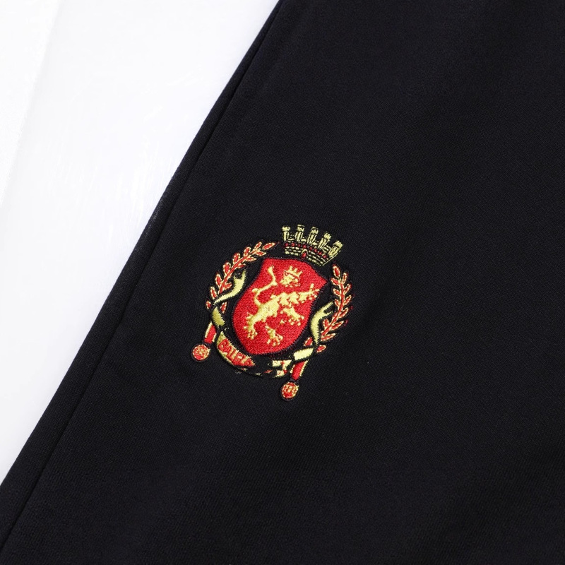 B's 25ss 刺繍ロゴの正しいバージョン、男女兼用、ゆったりワイドパンツ、カジュアルパンツ、スウェットパンツ、ファッショナブルで多用途|undefined