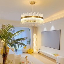 卧室轻奢水晶吊灯网红灯北欧灯具后现代餐厅客厅吊灯全屋ins皇冠