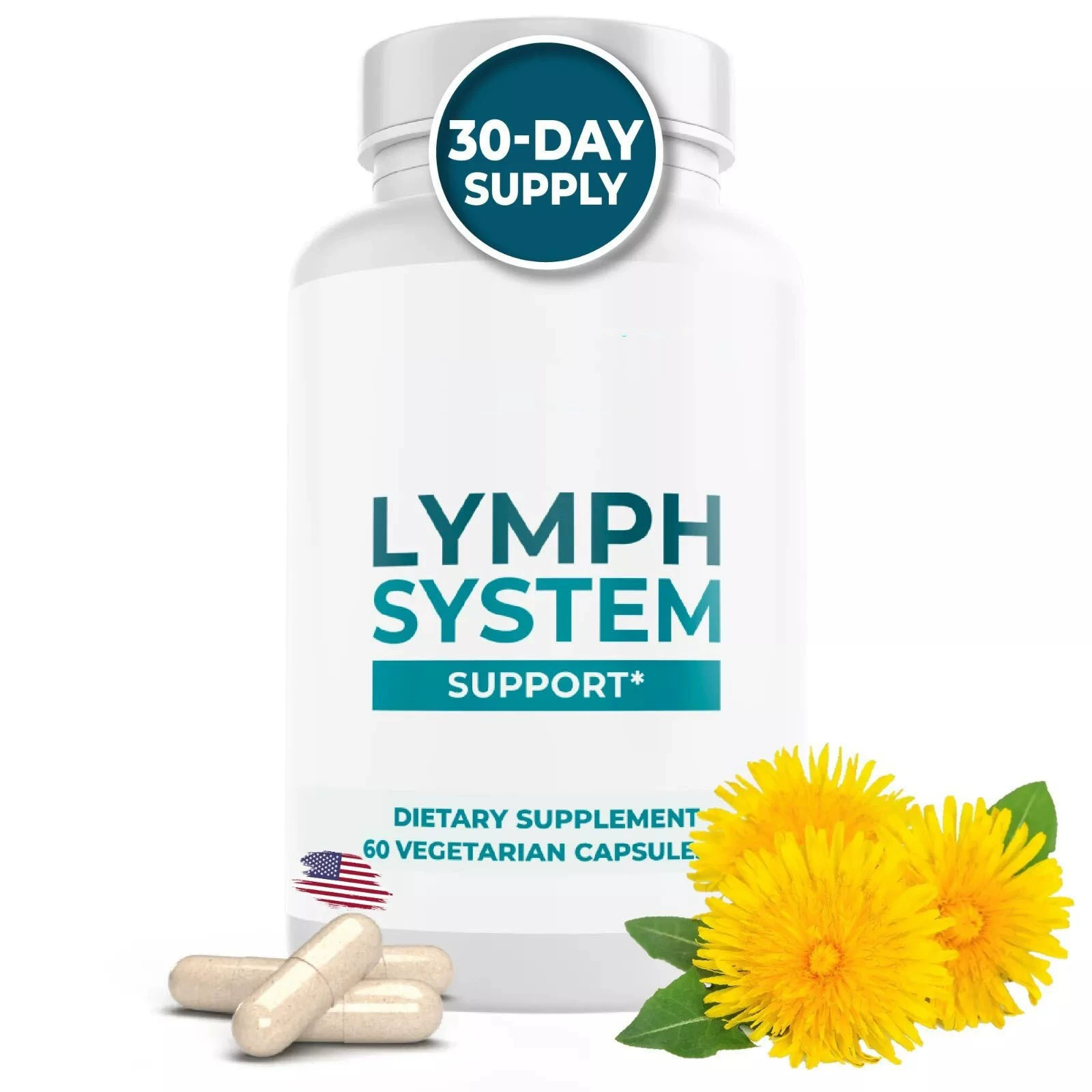 В наличии: Капсулы для иммунитета и поддержки лимфатической системы TK, бестселлер Amazon, OEM