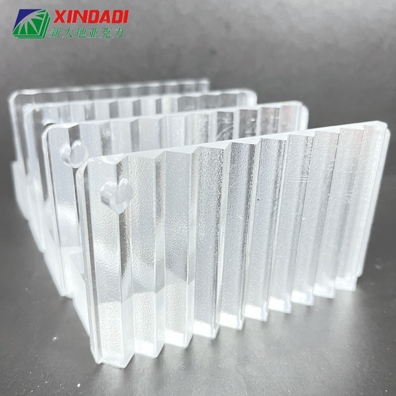 长虹玻璃挡板V型纹 户外装饰室内家具隔断亚克力 厂家批发