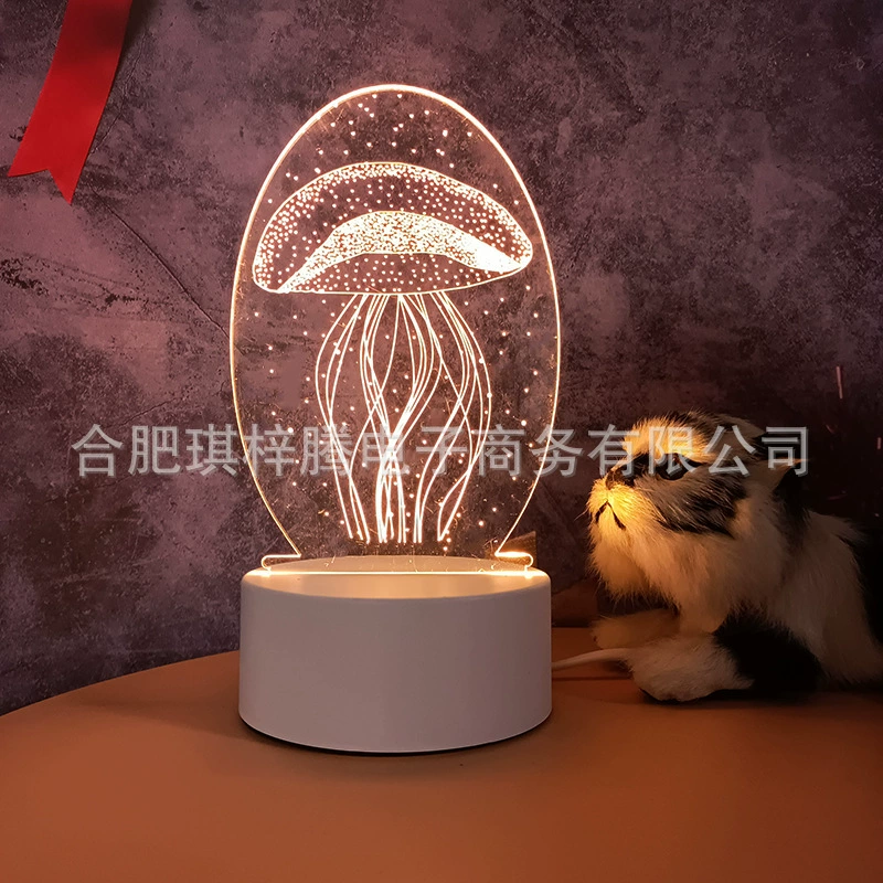 Ins Creative warm soft light bedside Creative Night Light Decoration Music Ack Lights 3D Night Light Wholesale