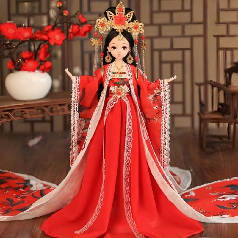 中国風漢服時代劇古風人形玩具女の子2025新型王女30センチ大セット|undefined