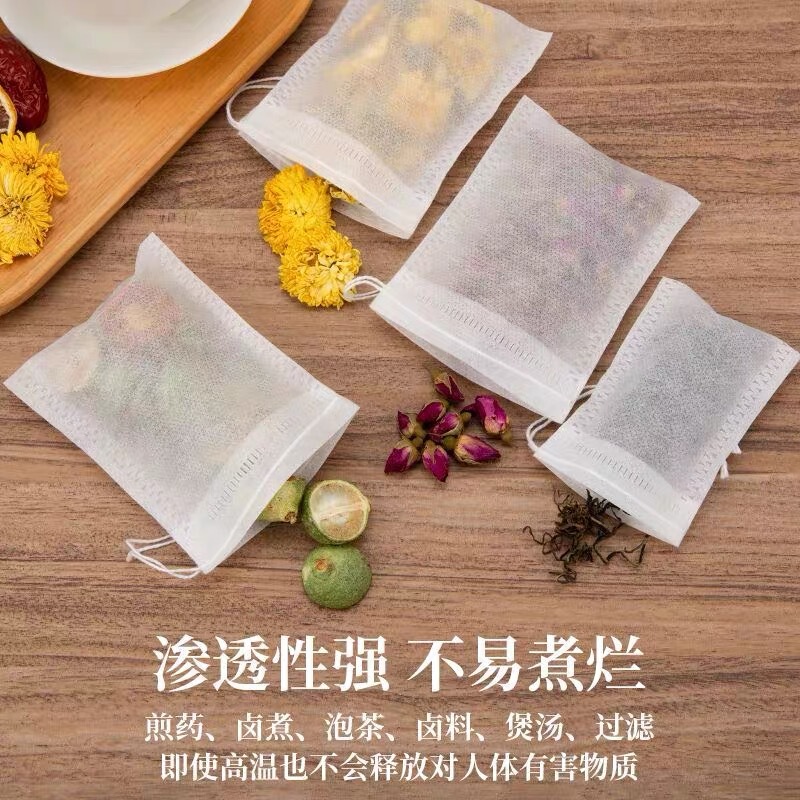 不織布ティーバッグ100枚、お茶スープバッグ、煎じ薬バッグ、調味料バッグ、煮込み薬バッグ、漢方薬フィルターバッグ、残渣バッグ|undefined