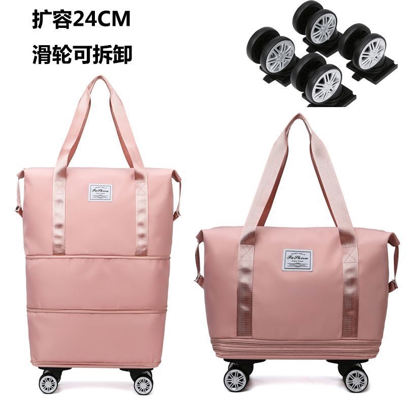 Bolsa de viaje de gran capacidad portátil de gran capacidad polea bolsa de equipaje impermeable en espera de producción bolsa de viaje de negocios corta distancia