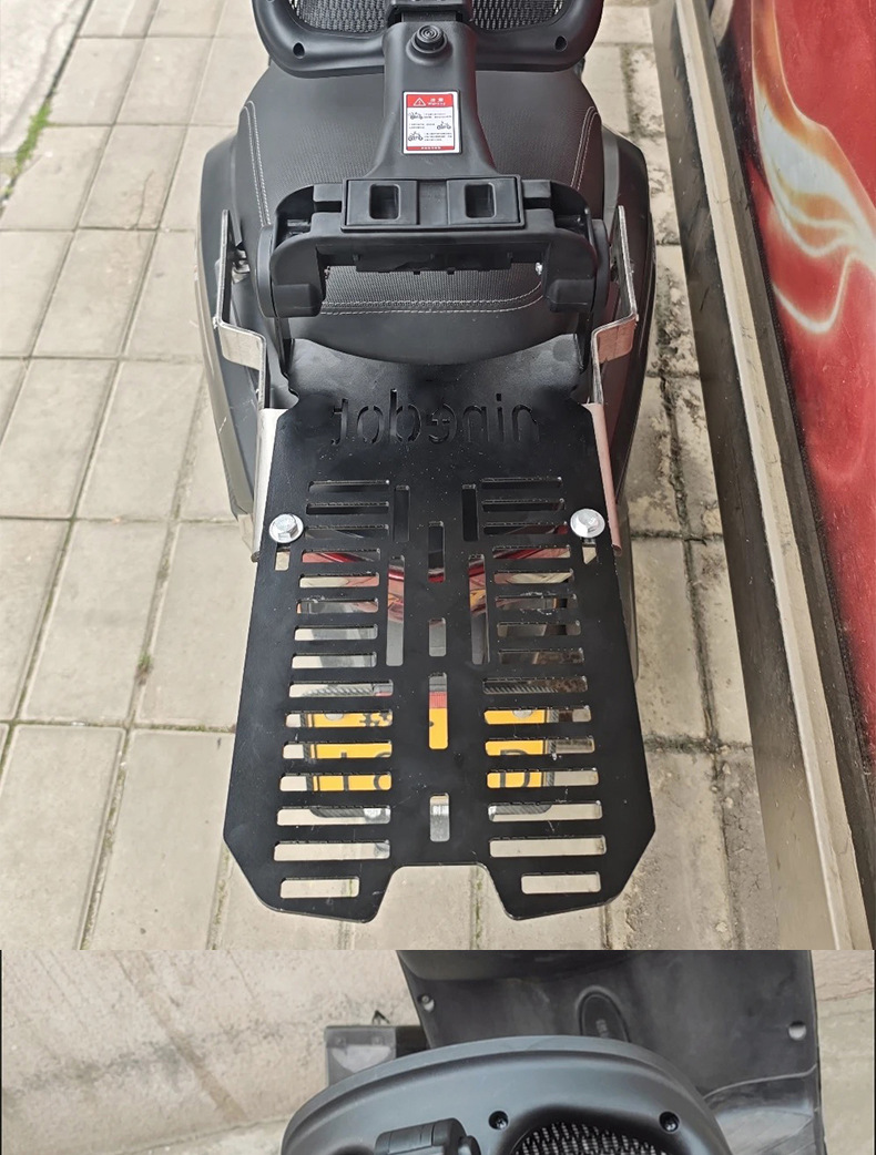 Suitable for M85/80/95Mk2 Electric Vehicles with Tail Rack, Universal Model, Retractable Folding Backrest, Rider Waist Support Backrest