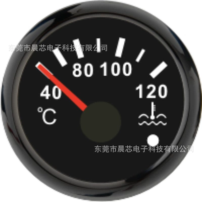 Intelligent alarm waterproof 12V/24V automobile instrument - cx6013b-black-plate-black-cover