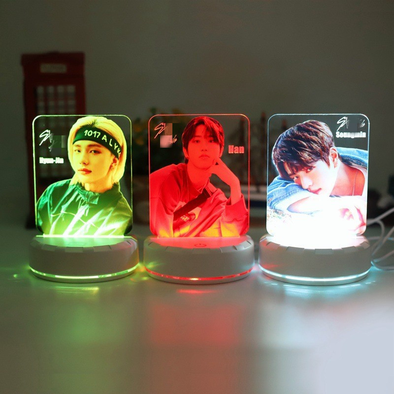 Star Stray kids Style Surrounding Fang Can Han Zhicheng Xu Zhangbin Colorful LED Nightlight 046