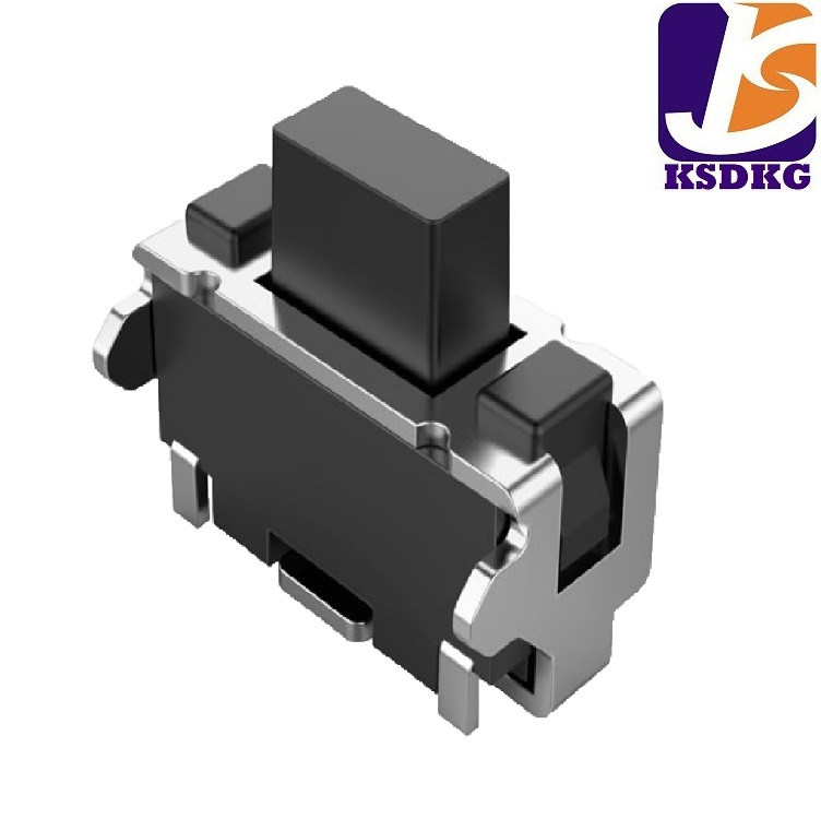 工厂直销侧按全黑轻触开关 微型侧按支架开关 小贝贝开关