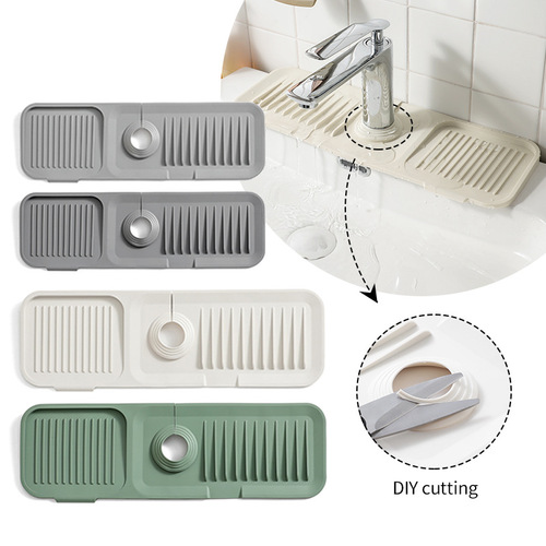 Taobao silicone faucet anti-splash drain pad sink anti-spill pad pool table water-retaining pad water-retaining plate