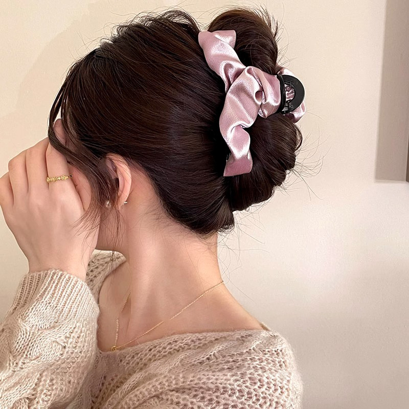 Clip de pelo de tela feminino super grande clip de agarre de moda tocado de cabello de tiburón clip de cabello