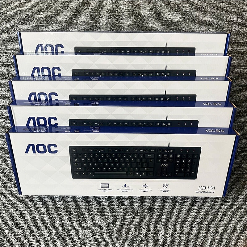 AOC冠捷KB161有线键盘usb商务办公家用笔记本台机电脑外接|undefined