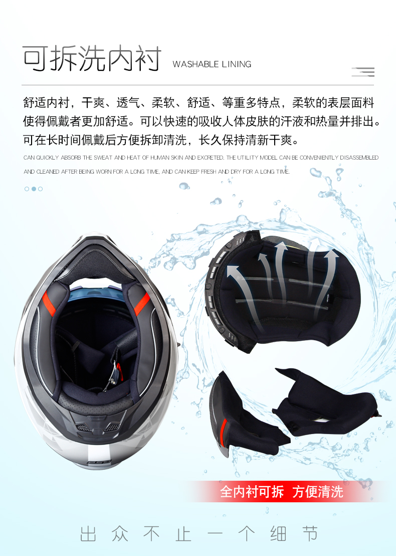 Rally Helmet Motorcycle Dual Lens Summer Full Helmet 3C Certified