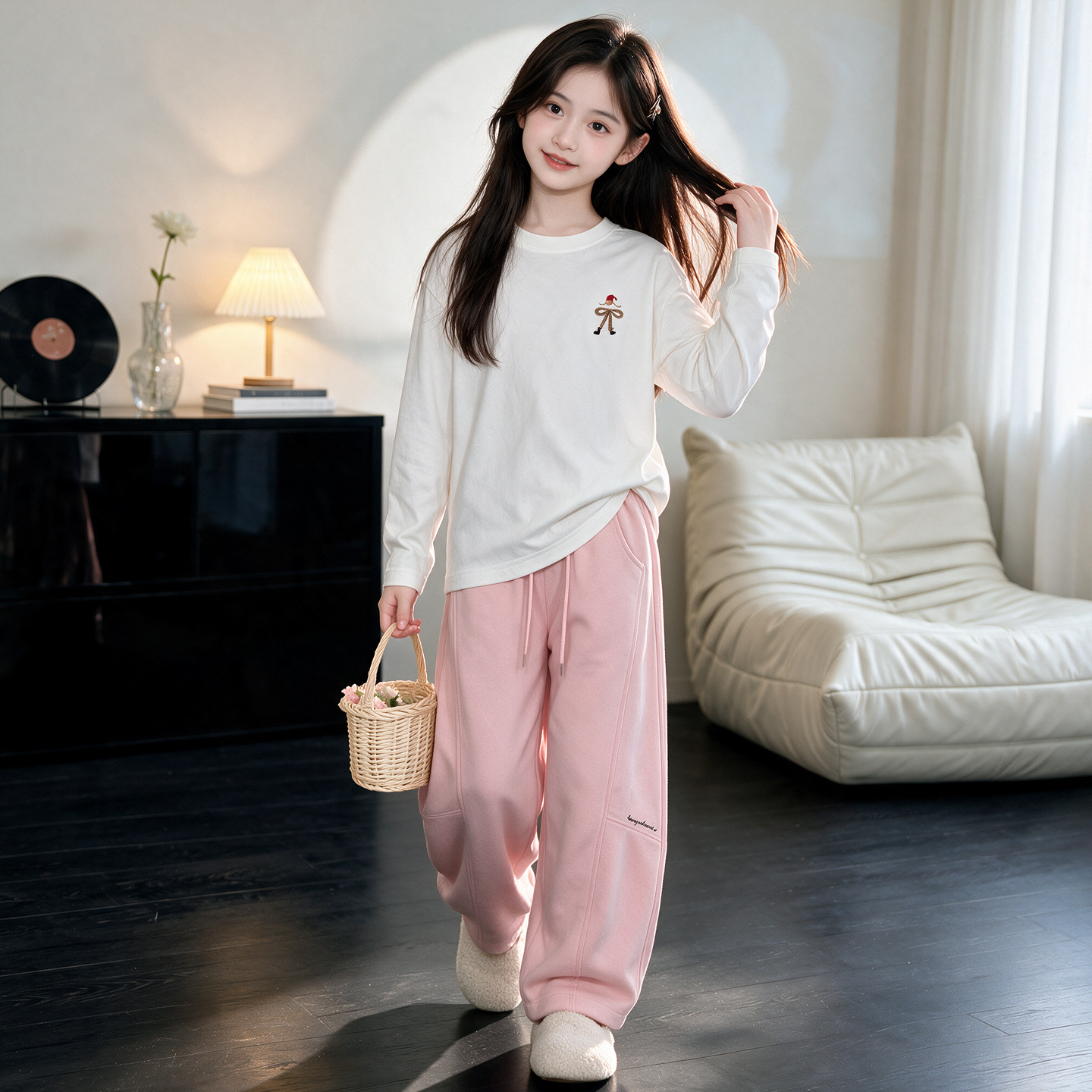 Autumn set, children's long-sleeve, western style, for teenagers, suitable for spring and autumn 3